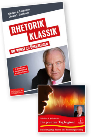 Rhetorik Klassik & Ein positiver Tag beginnt, Buch und CD, für Abonnenten