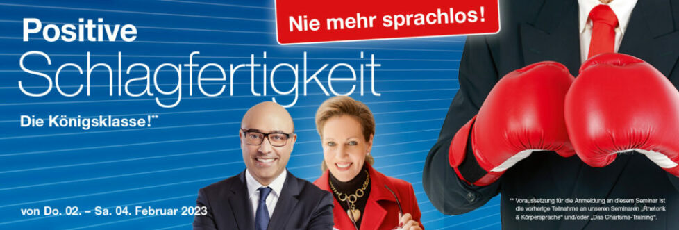 Training Positive Schlagfertigkeit, Institut Dr. Enkelmann Bild Training Schlagfertigkeit