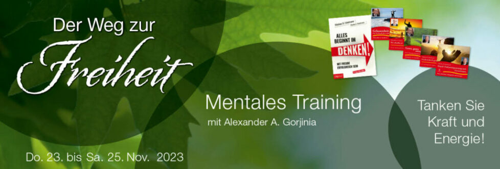 Mentales Training mit Alexander A. Gorjinia, Institut Dr. Enkelmann Bild Seminar Mentales Training